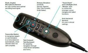 New - Nuance PowerMic 3 Handheld USB Dictation Microphone - Sealed