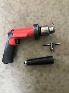 Used Sioux Tools SDR10P20R4 Reversible Pistol Grip Air Drill 1/2&#034; Keyed Chuck
