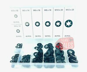 260pc  AXLE WAVE WASHER ASSORTMENT  NUT BOLT SPRING BENT