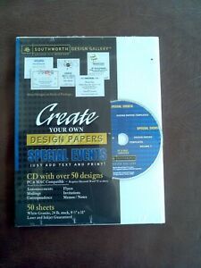 Design Gallery Create Papers with Special Events Announcements PC CD 50 Designs