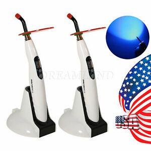 2Sets Cordless Dental LED.B Curing Light Lamp 1400mw Seasky