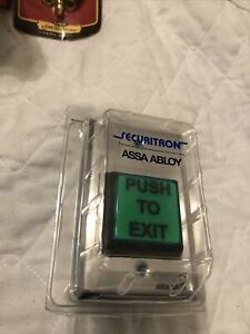 Securitron ASSA ABLOY Emergency Push-to-Exit Button w/ 30 Sec Timer, Single Gang