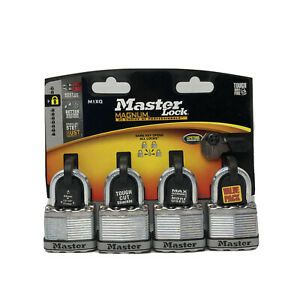 Master Lock M1XQHC 4 Count 1.75 in. Magnum Padlock New In Package