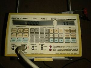 SENCORE LC102 AUTO - Z CAPACITOR INDUCTOR ANALYZER w/ LEAD AND POWER ADAPTER