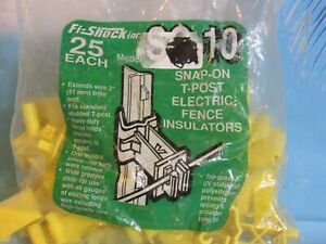 FI-Shock SC-10 Snap on T-Post Electric Fence Insulators