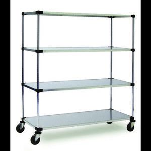 TECHNIBILT SHELVING SYSTEMS MB866SLD-5 MB Solid Unit,w/Casters,5 Shelf,18x60x69