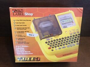 K-SUN Label Shop BEE3 Label Printer 3-in-1 Labels/Bar Code/Heat Shrink-Open Box