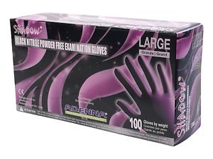 Adenna SHD936 Shadow 6 mil Nitrile Powder Free Exam Gloves (Purple, Large) Box o