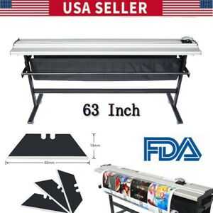 NEW 63 Inch Manual Large Format Paper Trimmer Cutter with Support Stand US SHIP