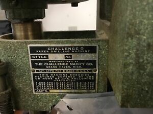 Challenge JF Paper Drill Hole Punch Single 110V