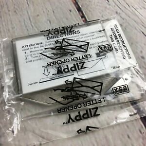 Zippy Clear Magnetic Business Card Letter Opener (25 Pack) Made in the USA!