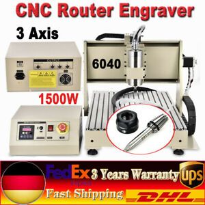 USB 6040 3 Axis CNC Router Engraver 1.5KW Drilling Milling Machine 3D CUTTER EU