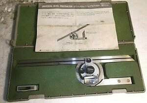 551 Mitutoyo Universal Bevel Protractor 187-906 12&#034; Blade 360 Degrees (Qty.1)
