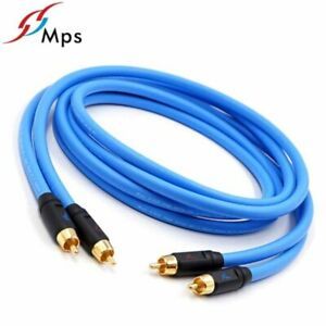 1 pair of MPS silver-plated signal cable dual RCA plug E-310F fever audio HIFI