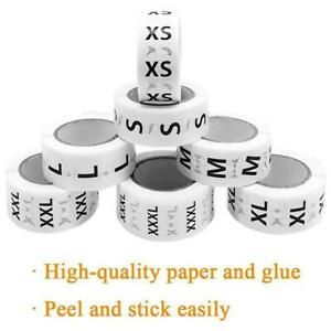 Color Clothing Size Stickers 0.75&#034; Round 500 Pack Pick Supplies One US LOT I8C8