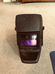 VINTAGE ELECTRIC WELDING MASK HELMET HEADBAND LENS STEAMPUNK COSTUME