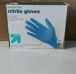 100 Count Nitrile Gloves Powder-Free FDA Approved - Medical Grade - One Size