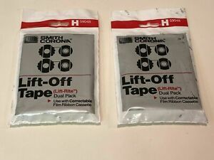 Lot of 2 Vintage Smith Corona Lift-Off Tape Dual Pack - H 59048