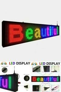 Outdoor full color P10 wifi scrolling texts messages board programmable led sign