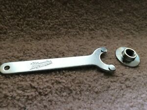 Genuine Milwaukee Tools Spanner Wrench 49-96-7215 With Spindle Flange Nut