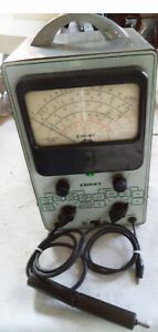 Used KNIGHT Vacuum Tube Voltmeter - VTVM with Test Leads