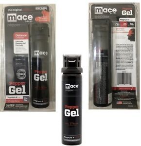 MACE 18 FT MAGNUM 4 DEFENSE Pepper STICKY GEL Spray FLIPTOP Self POLICE Defense