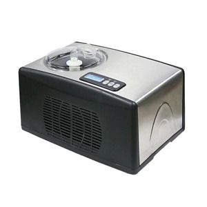 Ice Cream Maker Stainless Steel 1.6 Qt High Efficiency CFC-free Compressor
