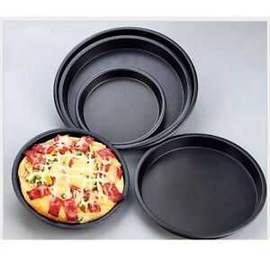 Aluminium Pizza Baking Tray 6-9-inch Flat Round Food Crisper