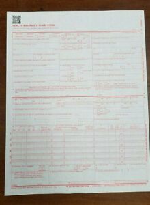 CMS1500 Health Insurance Claim Forms, 20 Sheets, 02/12 Version. 20# weight