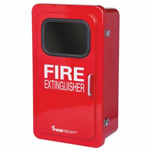 FireTech™ Fiberglass Extinguisher Cabinet, 27 1/8&#034;H x 15 3/4&#034;W x 10 1/2&#034;D, Red,
