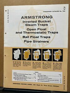 Vtg Armstrong Machine Works Trade Catalog ~ Asbestos Steam Traps 1958