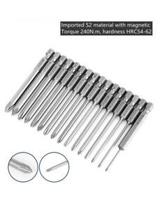 Screwdriver Bits Set Phillips Spanner Precision Hex Repair Tool PH0 PH1 PH2
