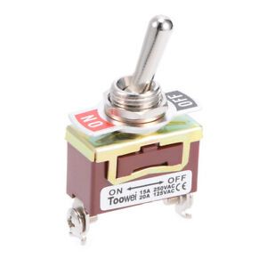 SPST Rocker Toggle Switch Weighty-Duty 15A 250V 20A 125V 2P ON/OFF Switch