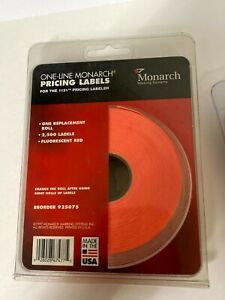 Monarch 1131 Pricing Labels 2500 Roll Orange