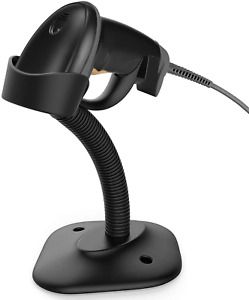 Esup Barcode Scanner with Stand USB Barcode Scanner Wired Handheld Laser Barcode
