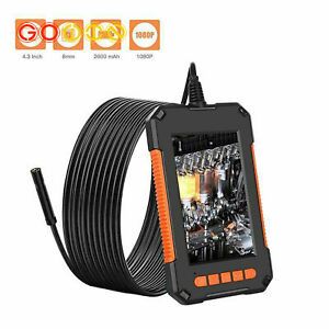 Industrial Endoscope Camera 1080P Screen Borescope Inspection Car Repair Tools