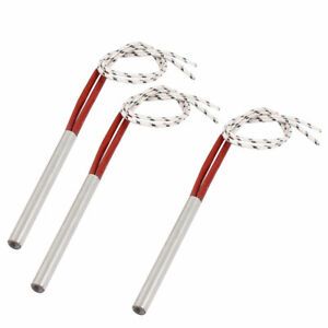 220V 300W 2-Wire Industry Mold Cartridge Heater Heating Element 8mm x 80mm 3Pcs