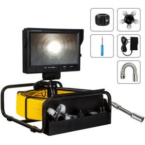 Durable 720P Pipeline Endoscope 9&#034;LCD Monitor Inspection Camera Fit For Gutters.