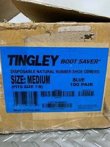 TINGLEY Boot Saver Mens Size 7-9  Rubber Shoe Covers 75 Pair P-16