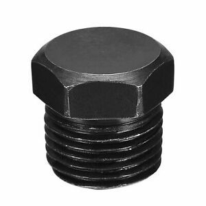 Outer Hex Head Socket Pipe Fitting Plug 1/2NPT Male Thread Carbon Steel