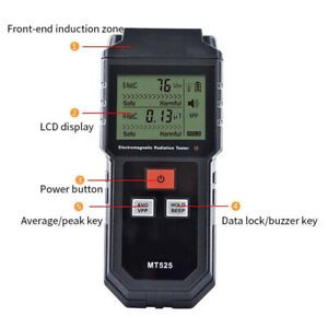 EMF Electromagnetic Radiation Tester Electric Measurement 9V Meter Sound