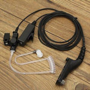 Air Tube Headset Covert Earpiece Mic Talkie For Motorola