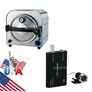 14L Dental Medical Autoclave Steam Sterilizer Sterilization Equipment+Headhight
