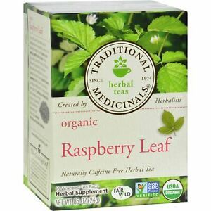 64-bag Traditional Medicinals-Organic Raspberry Leaf Herbal Tea - Caffeine Free