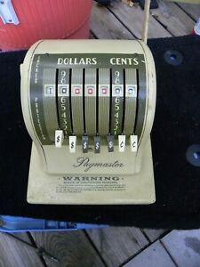Vintage Paymaster Check Writer S 1000 Business Office Machine USA with Key