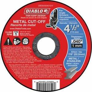 Diablo Type 1 4-1/2 In. x 0.040 In. x 7/8 In. Metal Cut-Off Wheel Pack of 25