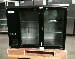 NEW 48&#034; Refrigerator Commercial Bar Merchandiser Beer Liquor Cabinet Case NSF