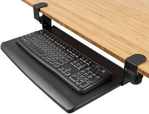 Stand Up Desk Store Compact Clamp-On Retractable Adjustable Height Under Desk