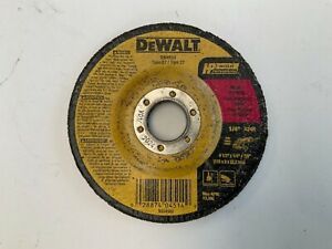DeWalt Depressed Center Wheels, Type 27, 4.5” Dia, 0.25” in Think, 7/8” Arbor