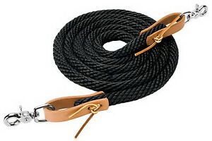 Weaver Leather 35-2026-S1 0.62 in. x 5 ft. Poly Roper Rein - Black